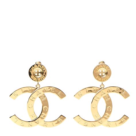 orange and gold button chanel paris earings|Chanel jewelry.